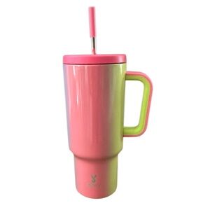 Meoky Tumbler w/ Handle 40oz Rainbow New